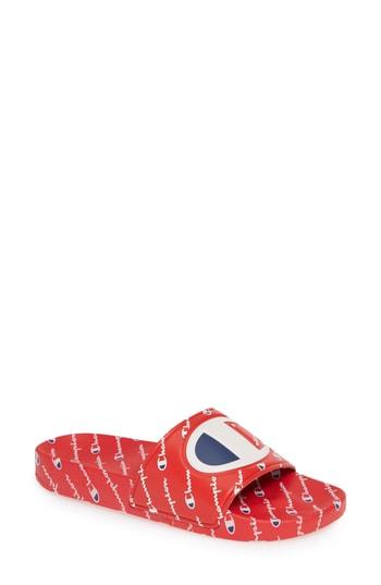 Women's Champion Ipo Repeat Sport Slide Women's / 3 Men's M - Red