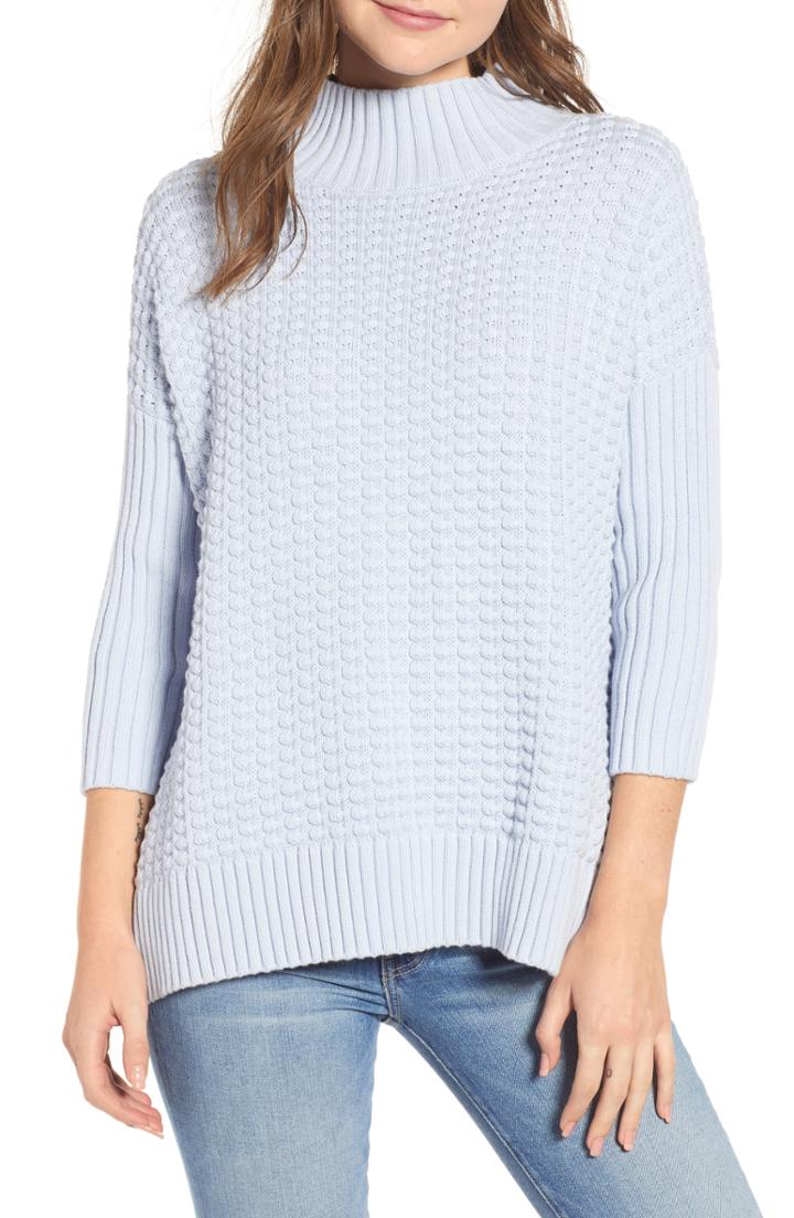 Women's French Connection Mozart Popcorn Sweater - Blue