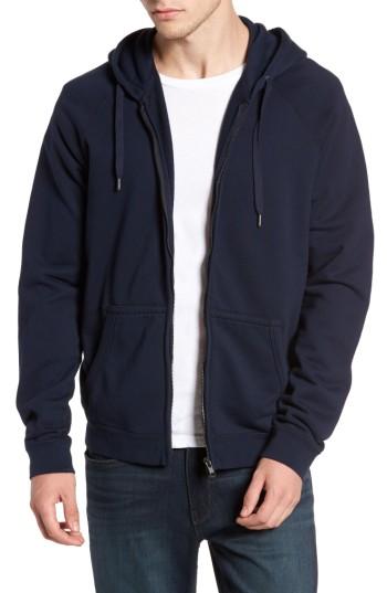 Men's Frame French Terry Zip Hoodie - Blue