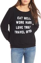 Women's Wildfox 'mantra' Sweatshirt, Size - Black