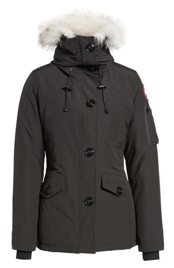 Women's Canada Goose Montebello Slim Fit Down Parka With Genuine Coyote Fur Trim (0) - Black