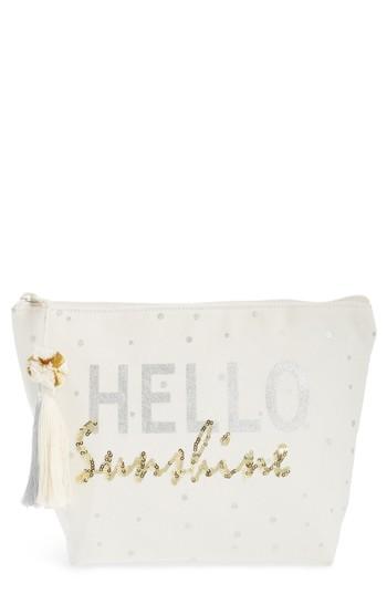 Shiraleah Hello Sunshine Sequin Cosmetic Pouch, Size - Multi