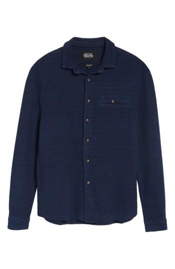 Men's Native Youth Knit Sport Shirt - Blue