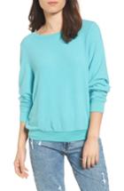 Women's Wildfox 'baggy Beach Jumper' Pullover - Blue/green