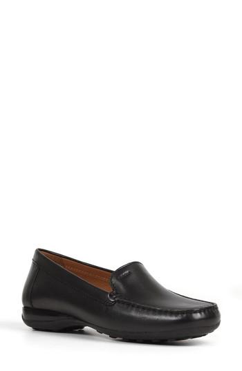 Women's Geox 'euro 18' Loafer .5us / 39.5eu - Black