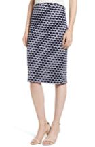 Women's Everleigh Double Knit Pencil Skirt, Size - Blue