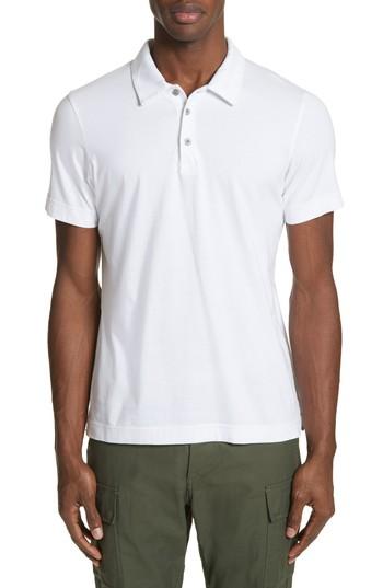 Men's Wings + Horns Short Sleeve Polo Shirt - White