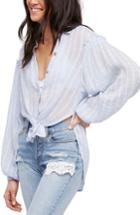 Women's Free People Headed To The Highlands Blouse - Blue