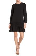 Women's Halogen Drop Waist Dress - Black