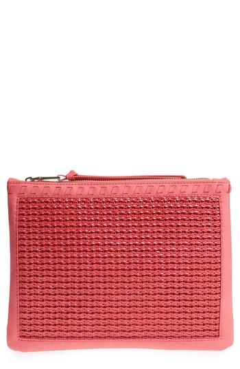 Sole Society Market Wristlet Clutch - Coral