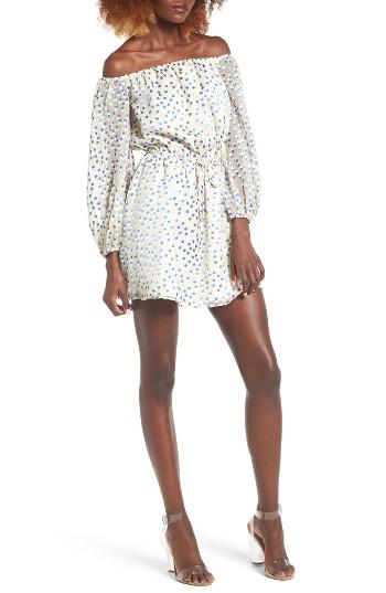 Women's Lovers + Friends World Traveler Off The Shoulder Minidress