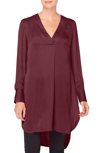 Women's Catherine Catherine Malandrino Hammered Charmeuse Tunic