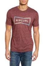 Men's Rip Curl Fragments T-shirt - Burgundy