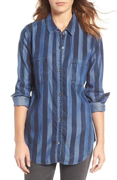 Women's Rails Carter Stripe Chambray Shirt