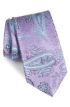 Men's Nordstrom Men's Shop Kline Paisley Silk Tie, Size X-long - Purple