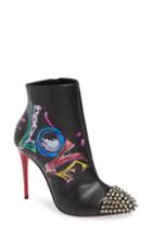 Women's Christian Louboutin Love Is A Boot Spiked Bootie .5us / 37.5eu - Black