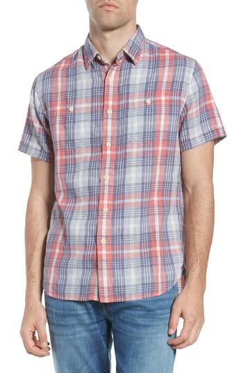 Men's Grayers Reynolds Short Sleeve Sport Shirt - Red