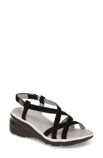Women's Jambu Ginger Wedge Sandal M - Black