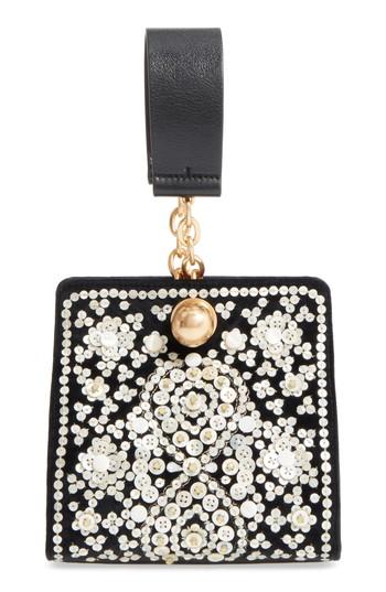 Tory Burch Dexter Embellished Leather Clutch -