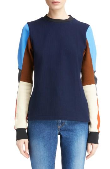 Women's Toga Colorblock Jacquard Knit Sweater