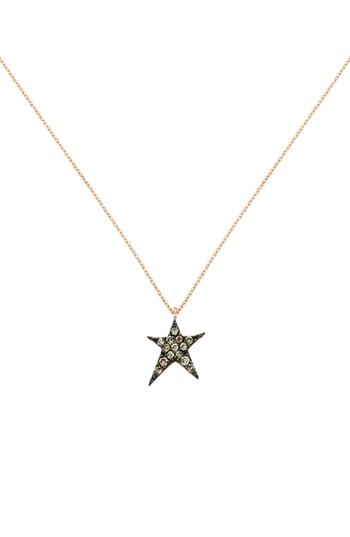 Women's Kismet By Milka Struck Star Champagne Diamond Necklace