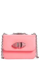 Christian Louboutin 'small Sweet Charity' Spiked Calfskin Shoulder/crossbody Bag - Pink