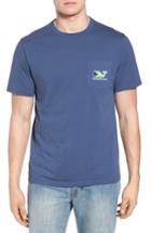 Men's Vineyard Vines Bahamas Whale Crewneck Cotton T-shirt - Blue