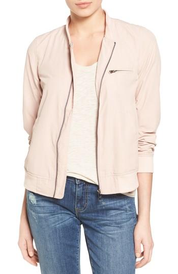 Women's Caslon Bomber Jacket, Size - Pink