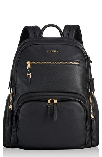 Tumi Voyageur Carson Leather Backpack - Black