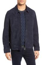 Men's Ted Baker London Lazer Collared Suede Jacket