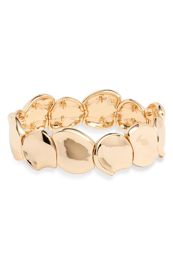 Women's Halogen Hacked Classic Medallion Stretch Bracelet