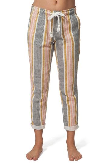 Women's Rip Curl Into The Sun Stripe Pants - White
