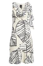 Women's Nic+zoe Etched Leaves Tie Dress