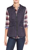 Women's Barbour 'betty' Fleece Lined Quilted Liner Us / 10 Uk - Blue