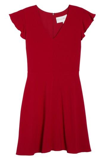 Women's Charles Henry Fit & Flare Dress - Burgundy