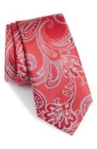 Men's Nordstrom Men's Shop Bennett Paisley Silk Tie, Size - Red