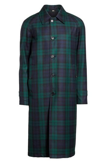 Men's Burberry Hollins Reversible Topcoat - Blue