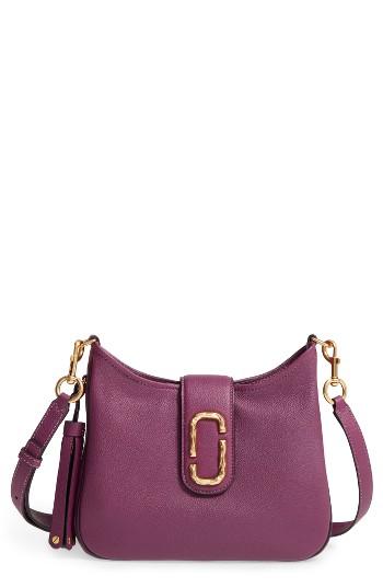 Marc Jacobs Small Interlock Leather Hobo - Purple