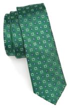 Men's The Tie Bar Steady Bloom Silk Tie, Size - Green