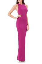 Women's Js Collections Stretch Crepe Gown - Pink