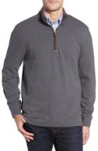 Men's Thaddeus Clifton Quarter Zip Pullover, Size - Black