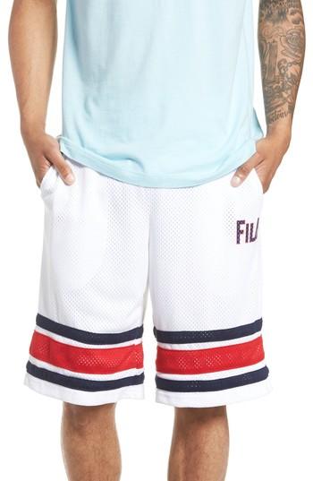 Men's Fila Parker Basketball Shorts - White