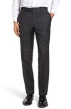 Men's Nordstrom Flat Front Plaid Wool Trousers