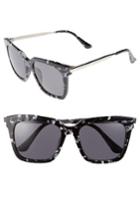 Women's Diff Bella 52mm Polarized Sunglasses - Black White/ Grey
