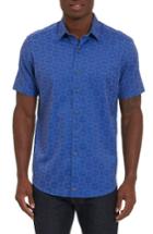 Men's Robert Graham Cullen Fit Sport Shirt, Size Medium - Blue