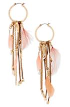 Women's Topshop Feather Drop Earrings