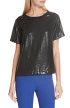 Women's Rag & Bone Sloane Metallic Tee, Size - Black