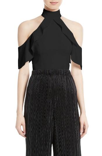 Women's Alice + Olivia Cabot Cold Shoulder Top