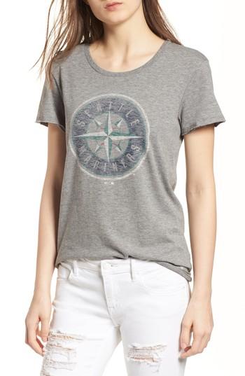 Women's '47 Seattle Mariners Fader Letter Tee - Grey