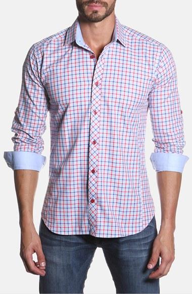 Men's Jared Lang Trim Fit Check Sport Shirt